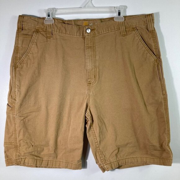 Mens Carhartt Cargo 10" Shorts Relaxed Fit Rust 42 - Picture 1 of 5